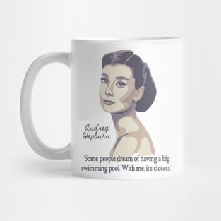 Audrey Hepburn Portrait and Quote Mug